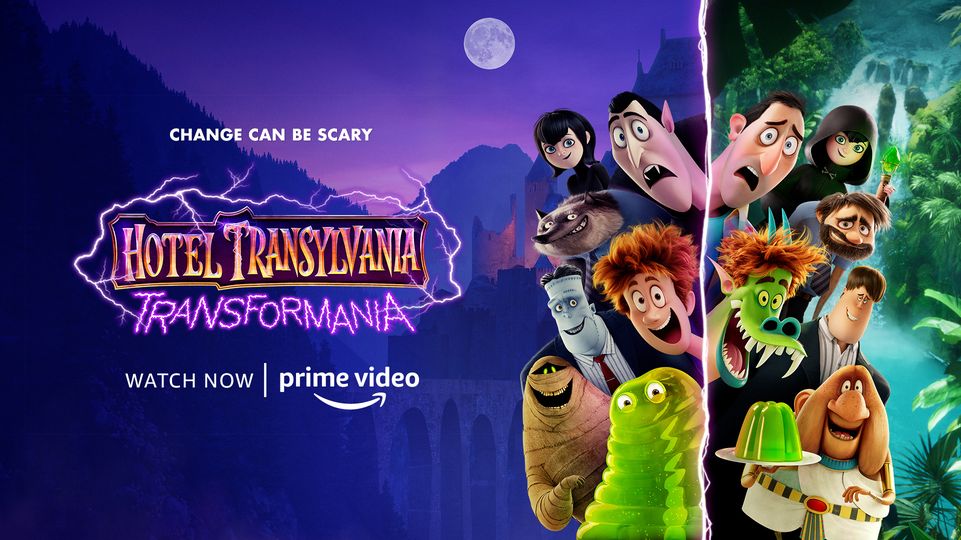 فیلم انیمیشن ترسناک hotel transylvania transformania هتل ترانسیلوانیا ۴ ۲۰۲۲  چسبیده   کامل
